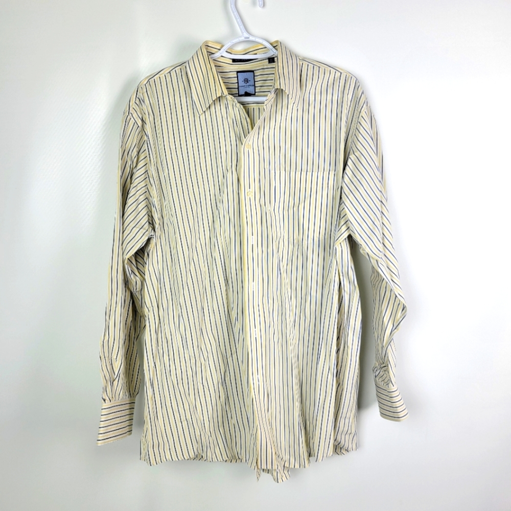 Tommy Hilfiger Ithaca Collegiate Fit Sz 17 1/2 34-35